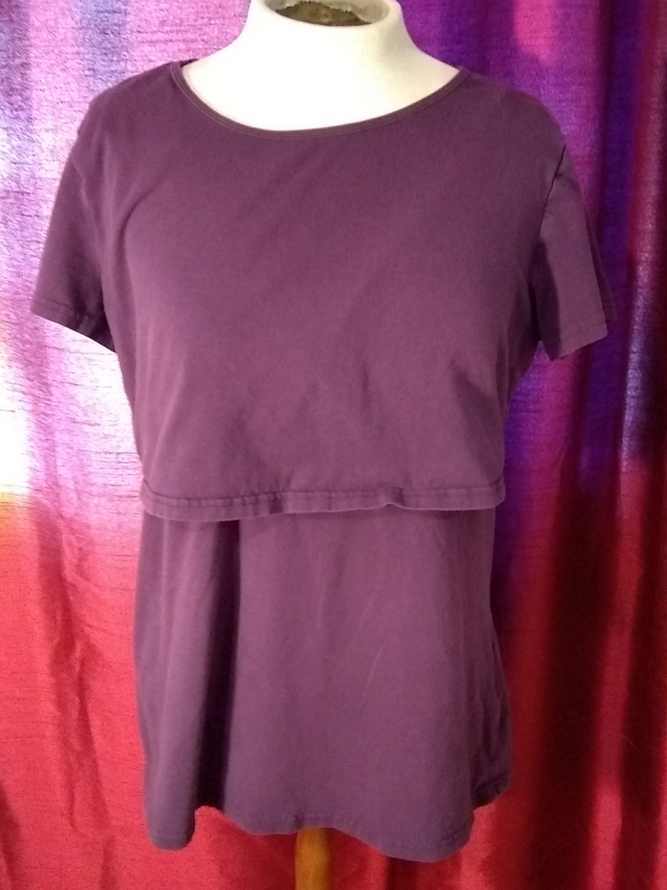 Latched Mama Purple Nursing Shirt